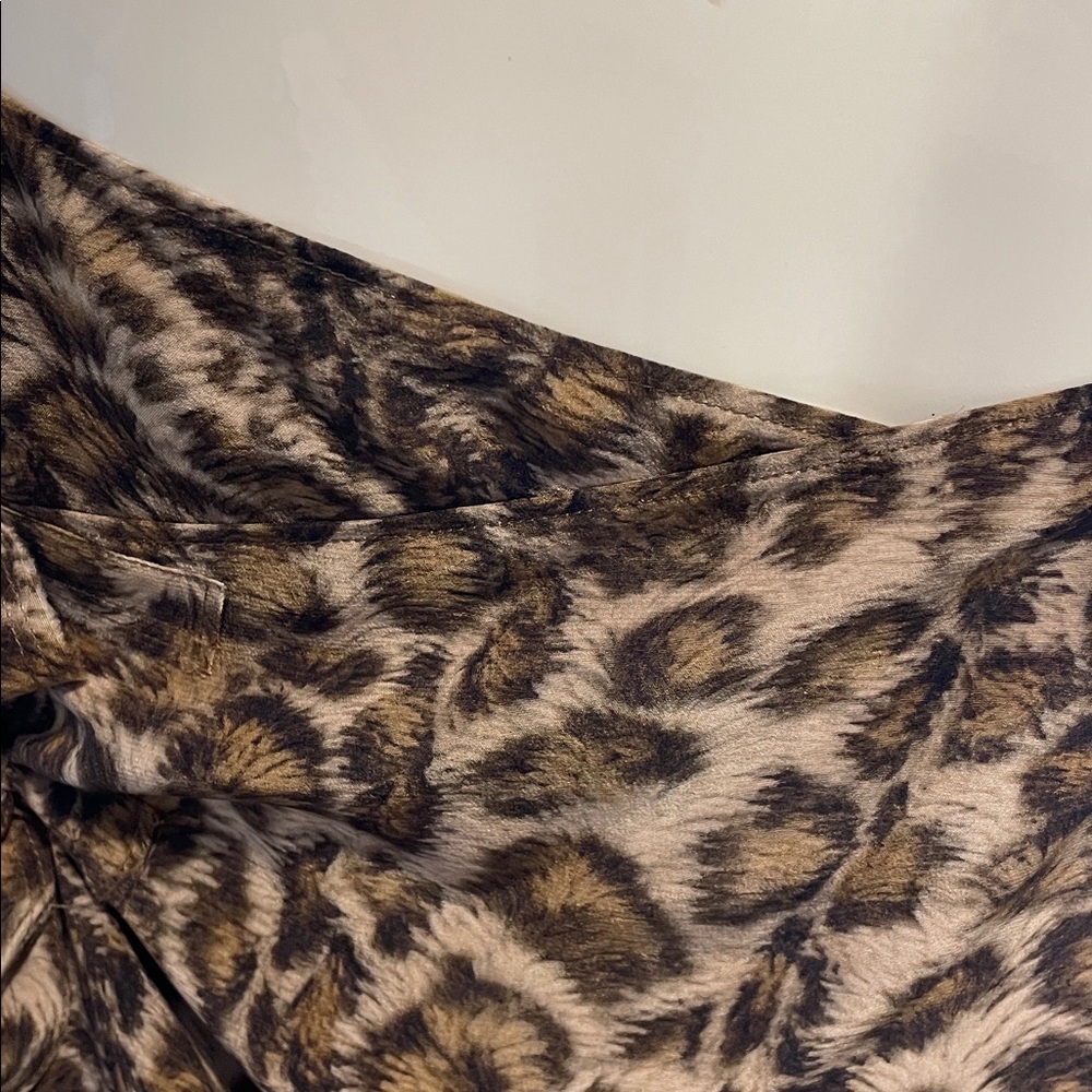 Helmut Lang SILK Muted Animal Print Double Strap Wrap Around Camisole 
 S NWOT - Picture 13 of 13
